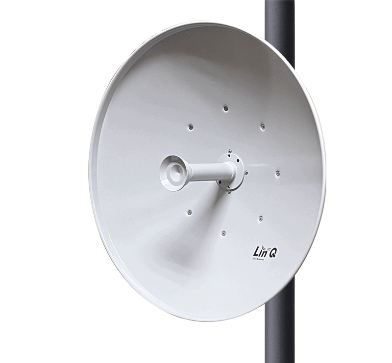 Linq 6ghz 2FT (642mm) Dual Polarized / Slant ±45 30dBi Parabolic Dish Antenna (2 Pack)