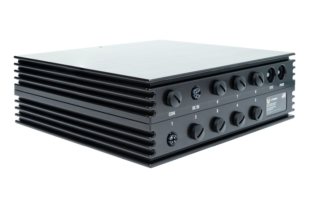 [NWT-SW-X-8GBT-DC] Industrial M12 802.3bt POE+++ Switch 500W 10-60VDC